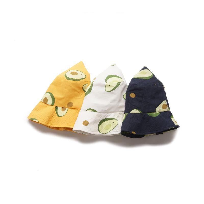 Unisex Kesä Avocado Fisherman Hat Bucket Hat Ulkoilumatka Aurinkohattu