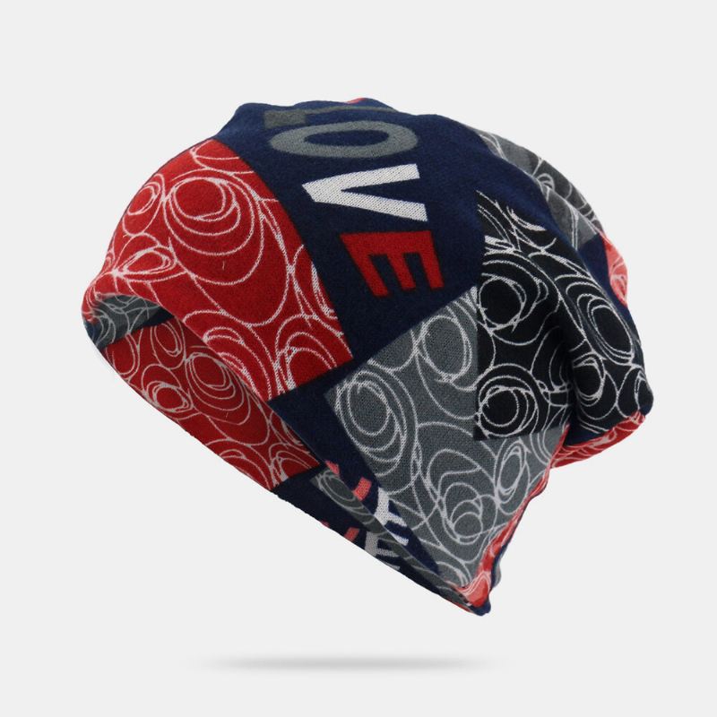 Unisex Letter Print Twist Hat Pipohattu