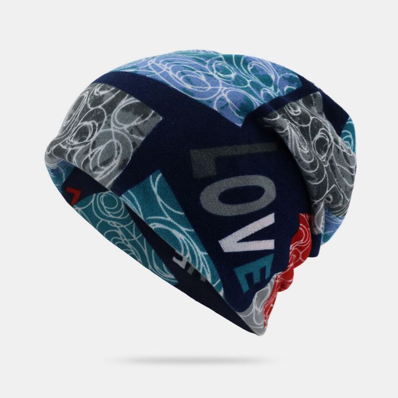 Unisex Letter Print Twist Hat Pipohattu