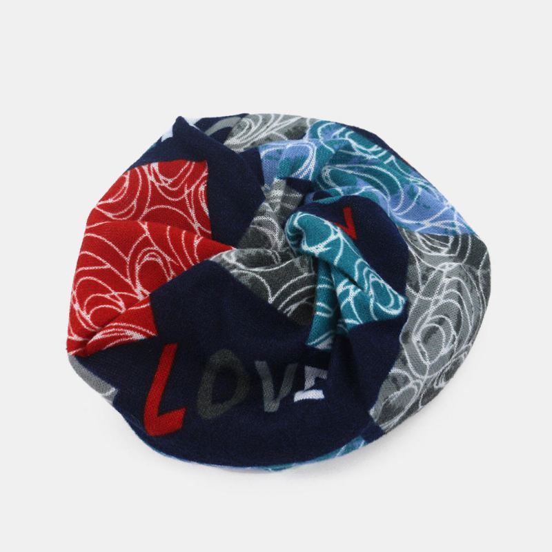 Unisex Letter Print Twist Hat Pipohattu