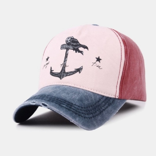 Unisex Merkki Vanha Merirosvolaiva Ankkurikuvio Ivy Cap Outdoor Suncreen Baseball-hatut Stretch Fit Lippis