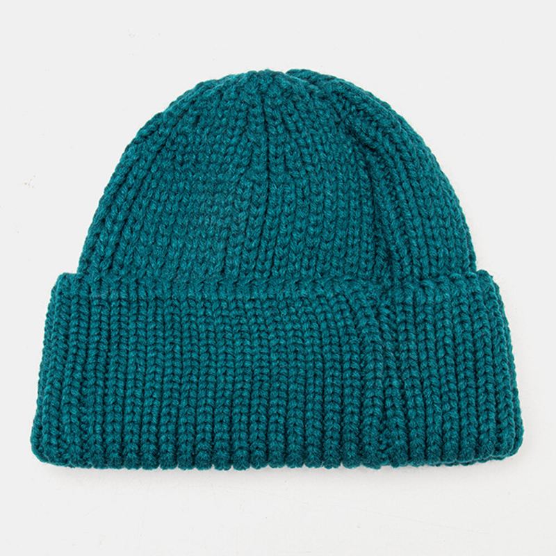 Unisex N-kirjainkuvioiset Neulotut Lippalakit Muoti Rento Säädettävä Elastinen Lippis Pääkallo Lippalakki Brimless Beanie Landlord Cap