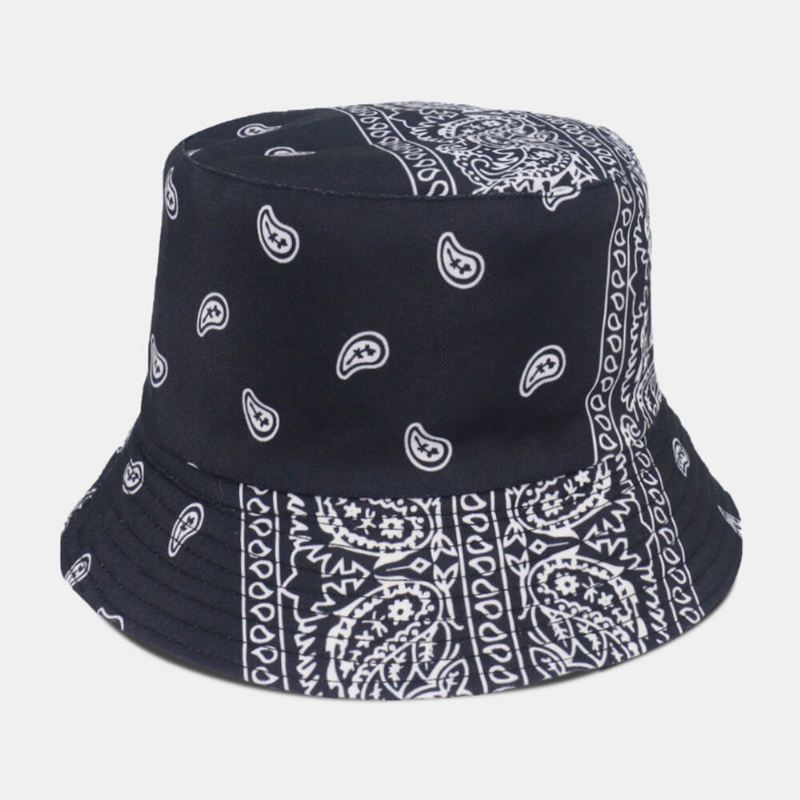 Unisex-peitto Cashew Print Bucket-hattu Sekavärinen Tikkaus Rento Aurinkovarjohattu