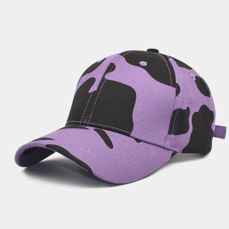 Unisex-puuvillalehmien Kuvio Ulkoilumatkailu Aurinkovarjo Baseball-hattu