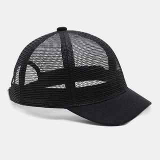 Unisex Täysverkkoiset Hengittävät Säädettävät Lyhyet Baseball-lippikset