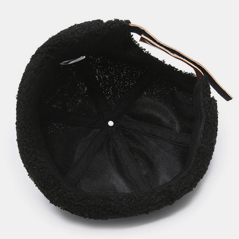 Unisex Yksivärinen Fleece Lämmin Landlord-lippis Ulkokäyttöön Rento Aurinkovarjo Brimless Beanie Skull Cap