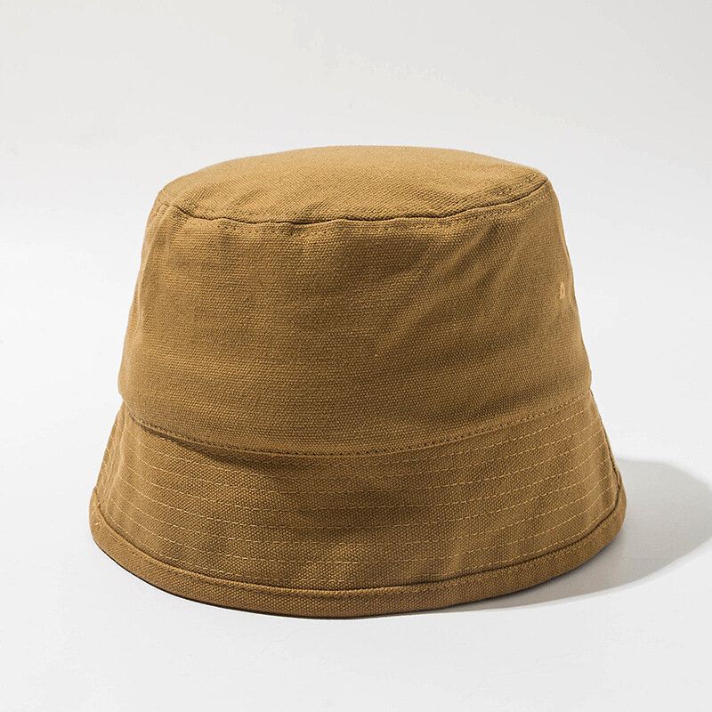 Unisex Yksiväriset Puuvillahattu Bucket-hatut