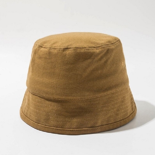 Unisex Yksiväriset Puuvillahattu Bucket-hatut