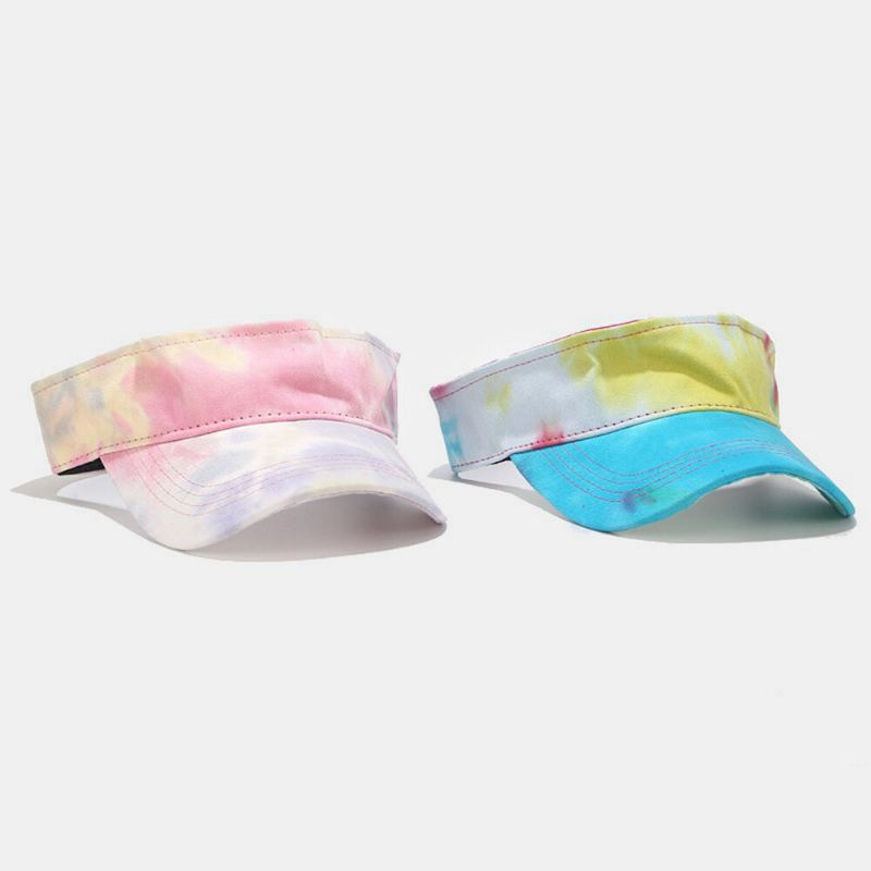 Väri Tie-dye Empty Top Hat Outdoor Sun Hat