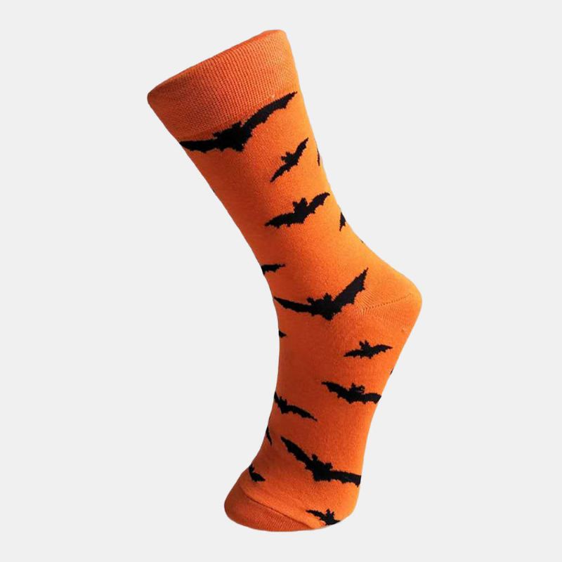 Halloween Couple Socks Cotton Pumpkin Tube Sukat