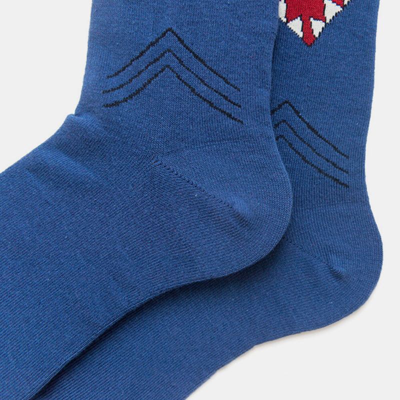 Shark Series Cotton Couple Mallit Trendikäs Persoonallisuus Socks Street