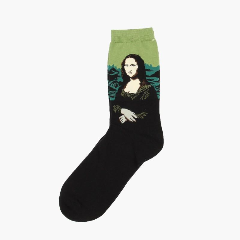 Unisex Mona Lisa Oil Painting Cotton Tube Sukat